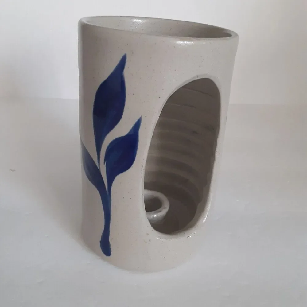 Williamsburg Pottery Hanging Candle Holder Stoneware Salt Glaze